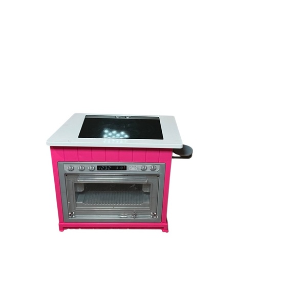 Barbie Light Up Sounds Oven Stove Grill Ultimate Kitchen Pink Lot furniture - Picture 2 of 8